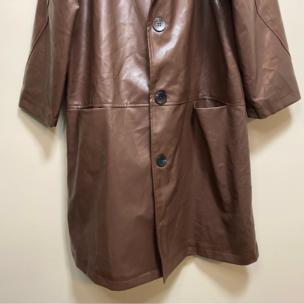 Princess Polly Brown Trench Coat - Picture 12 of 13